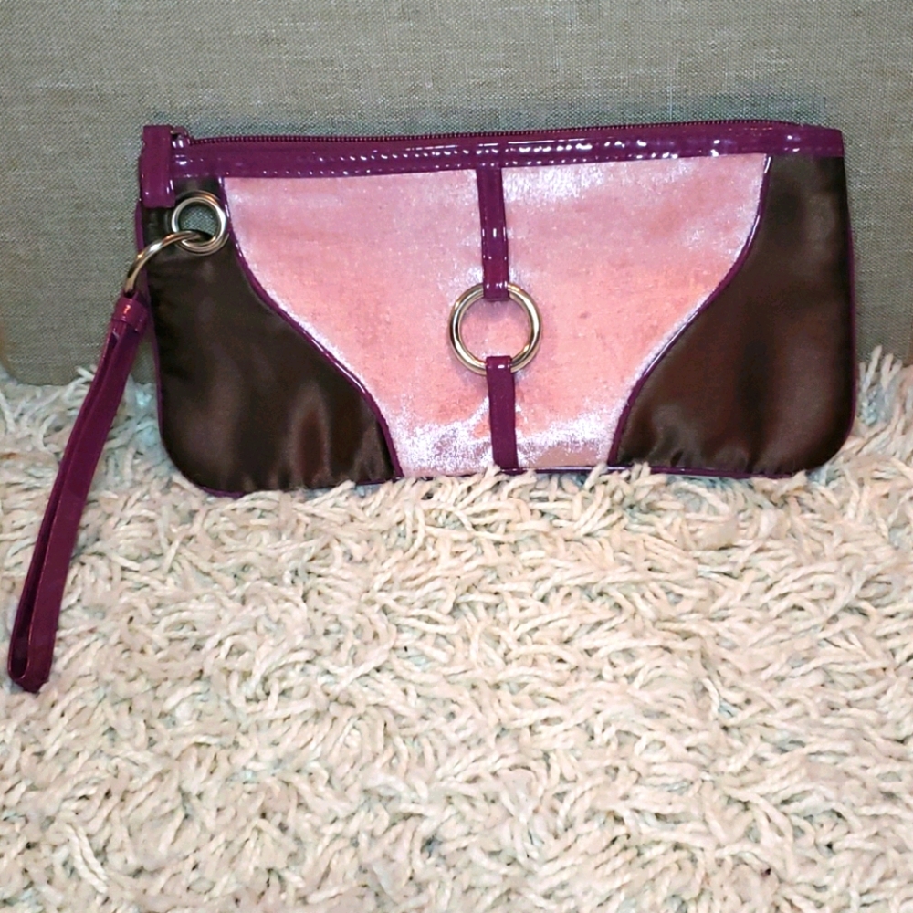 Satin and Velvet Wristlet